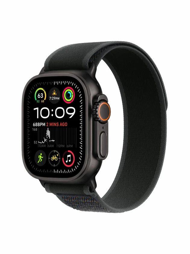 Watch Ultra 2, 49 mm, Black, Trail Loop, Black - M/L MRF63