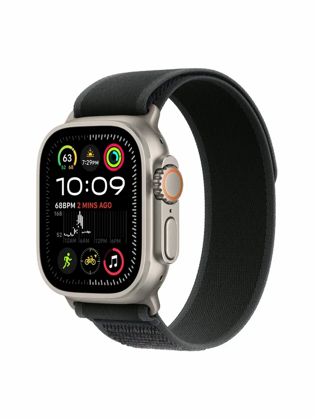 Watch Ultra 2, 49 mm, Natural, Trail Loop, Black - M/L MRG63