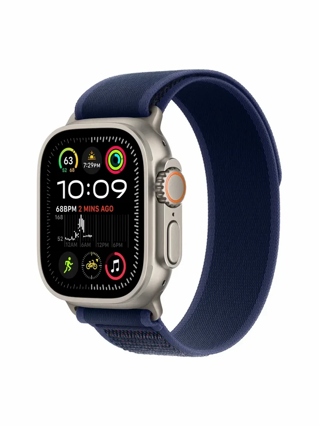 Watch Ultra 2, 49 mm, Natural, Trail Loop, Blue - S/M MRG73