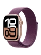 Apple Watch 10, 46 mm, Rose Gold Aluminium, Plum Sport Loop
