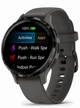 Garmin Venu 3S Slate Stainless Steel Bezel with Pebble Gray Case and Silicone Band