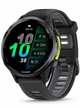 Garmin Forerunner 970 Carbon Gray DLC Titanium with Black Case and Black/Translucent Whitestone Band