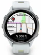 Garmin Forerunner 970 Titanium with Whitestone Case and Whitestone/Translucent Amp Yellow Band
