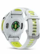 Garmin Forerunner 970 Titanium with Whitestone Case and Whitestone/Translucent Amp Yellow Band