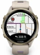 Garmin Forerunner 970 Soft Gold Titanium with French Gray Case and French Gray/Translucent Indigo Band