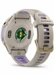 Garmin Forerunner 970 Soft Gold Titanium with French Gray Case and French Gray/Translucent Indigo Band