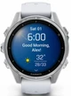 Garmin Fenix 8 43 Amoled Silver with Whitestone Silicone Band
