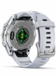 Garmin Fenix 8 43 Amoled Silver with Whitestone Silicone Band