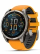 Garmin Fenix 8 51 Amoled Sapphire Carbon Gray DLC Titanium with Spark Orange/Graphite Silicone Band