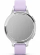 Garmin Lily 2 Active Silver with Purple Jasmine Silicone Band