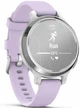 Garmin Lily 2 Active Silver with Purple Jasmine Silicone Band