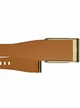 Кожаный люксовый ремешок для Whoop 5.0 LeatherLuxe Tapered Band Camel with Gold (S)