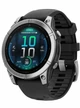 Garmin Fenix E 47мм Нержавеющая сталь, черный силиконовый ремешок