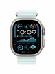 Watch Ultra 2, 49 mm, Natural, Ocean Band, Ice Blue MREI4
